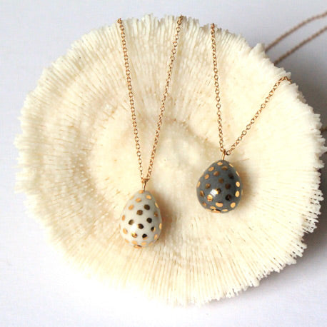 
            
                Load image into Gallery viewer, Ladybug Necklace Grey
            
        