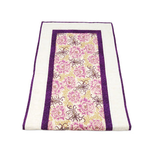 Purple Floral Table Runner
