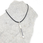 Black and White Bar Necklace