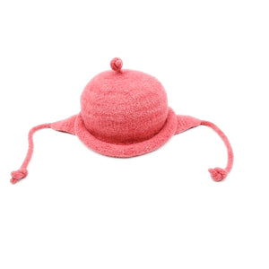 Coral Felted Hat For 6-12 Months