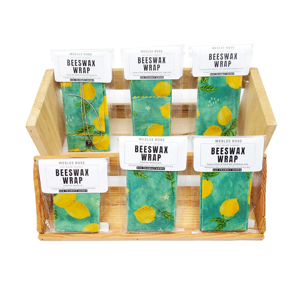 
            
                Load image into Gallery viewer, Beeswax Wrap Lemon Medium Pack
            
        
