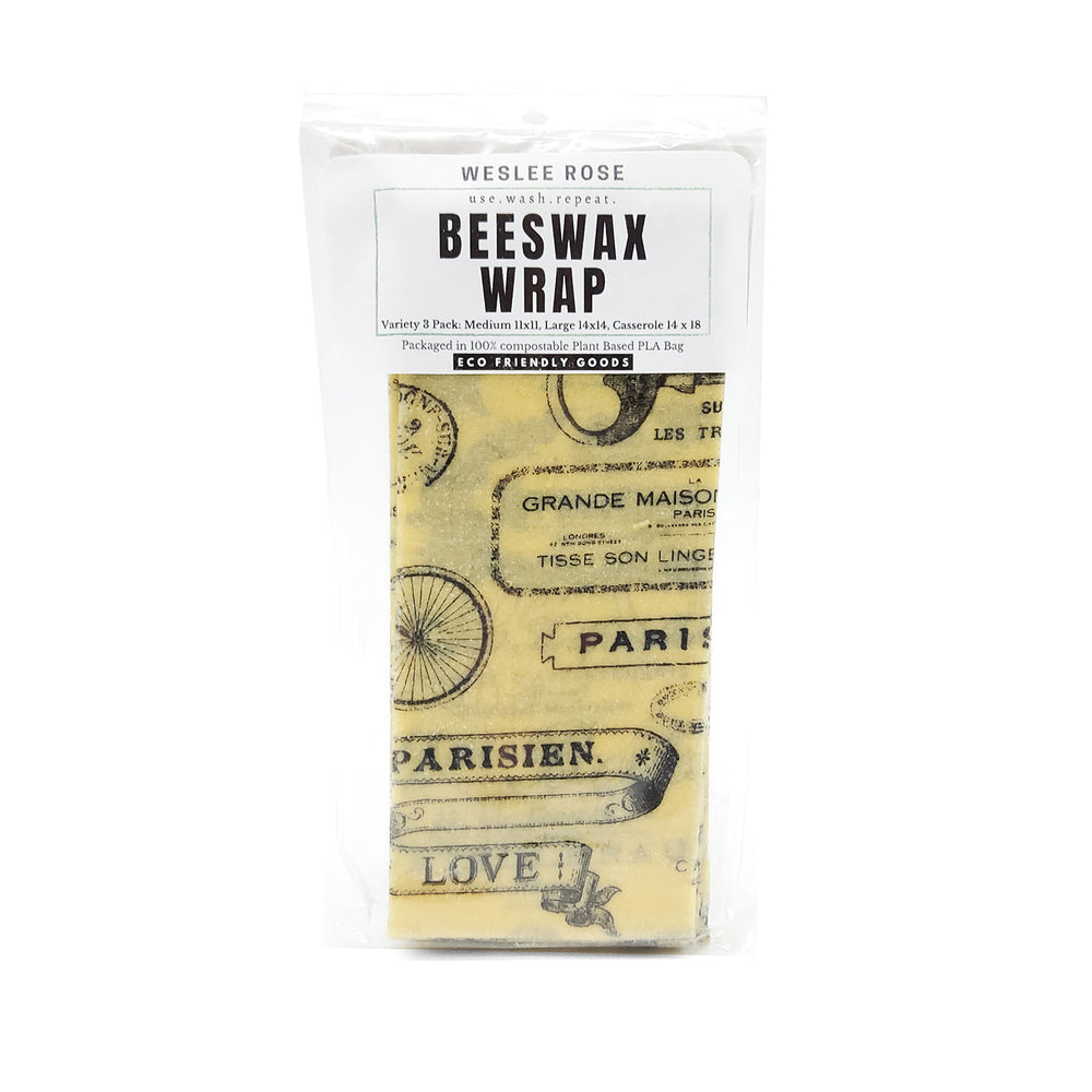 Beeswax Wrap Parisian Variety Pack #3