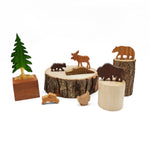 Wilderness Animals Wooden Play Set
