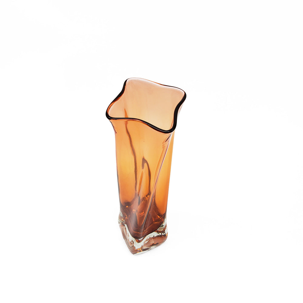 Tangerine Twister Medium Vase