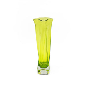 Yellow Twister Medium Vase