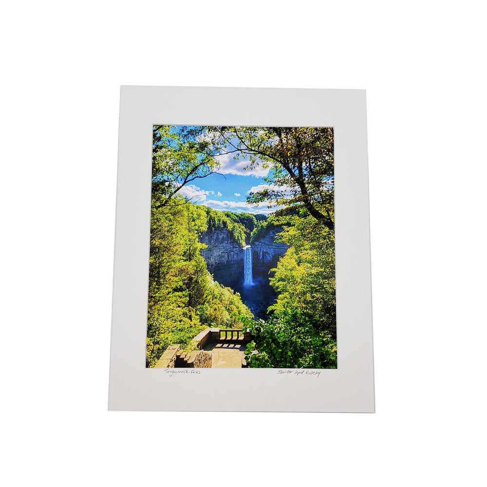 
            
                Load image into Gallery viewer, Taughannock Falls in Heart Matted Print
            
        