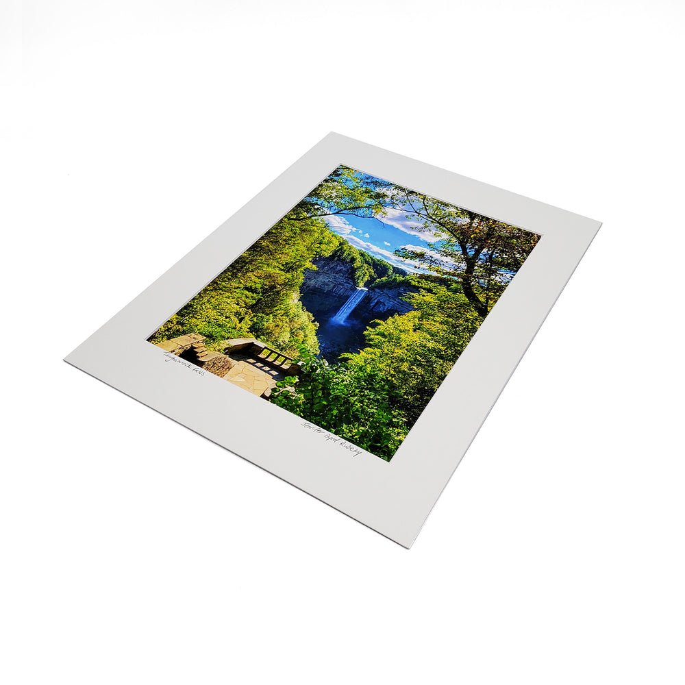 
            
                Load image into Gallery viewer, Taughannock Falls in Heart Matted Print
            
        