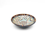 Wide Purple and Blue Patterned Bowl