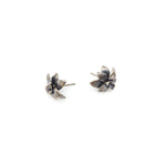 Silver Succulent Stud Earrings