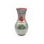 Green and Brown Pear Shaped Vase