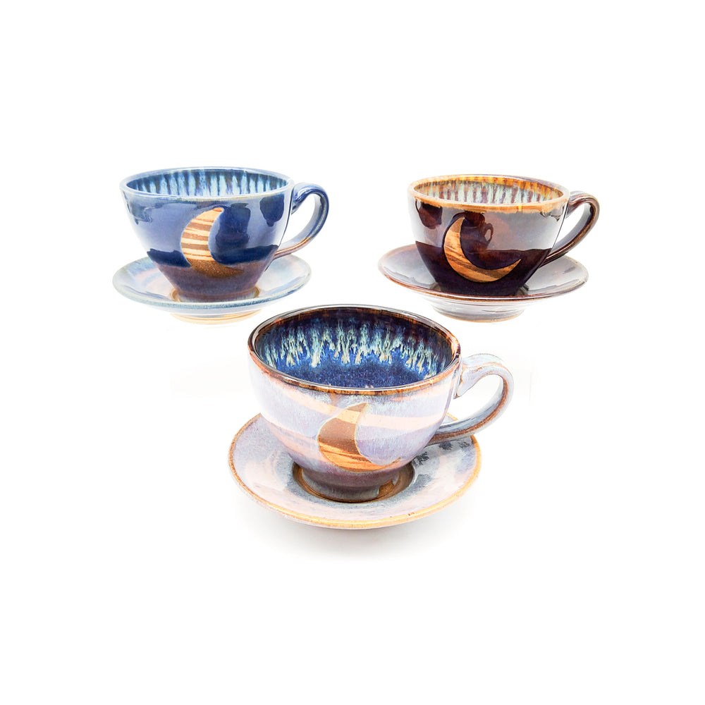 
            
                Load image into Gallery viewer, Crescent Moon Tea Cup and Saucer
            
        