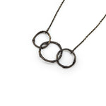 Silver Willow Ring Chain Necklace