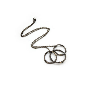 Silver Willow Ring Chain Necklace