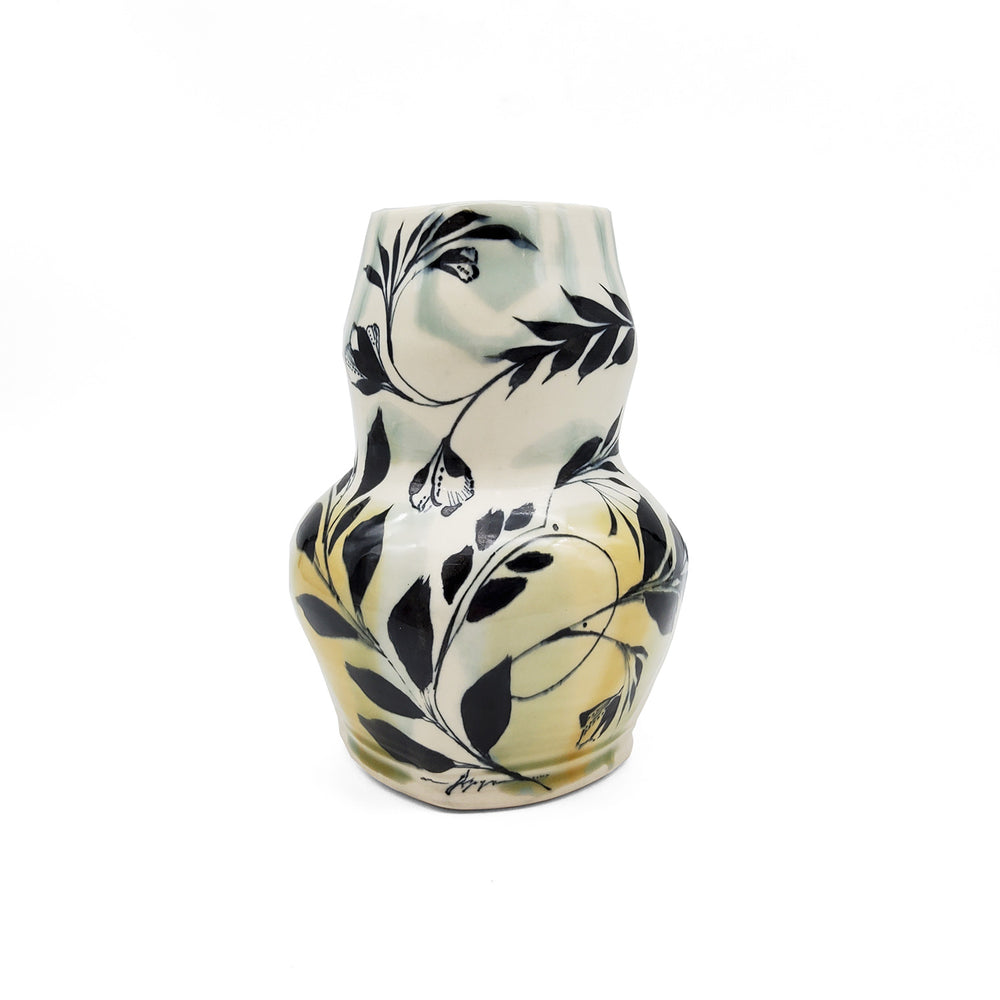 Floral Design Pear Shaped Vase