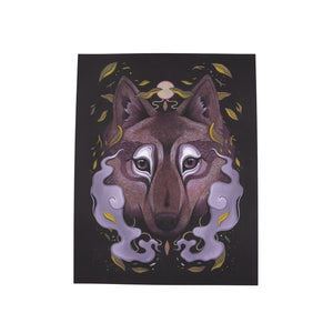 Red Wolf Spirit Print