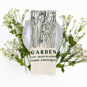 Spring Garden Tea Towel