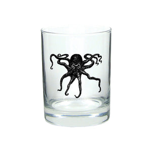 Octopus Kraken Rocks Glass