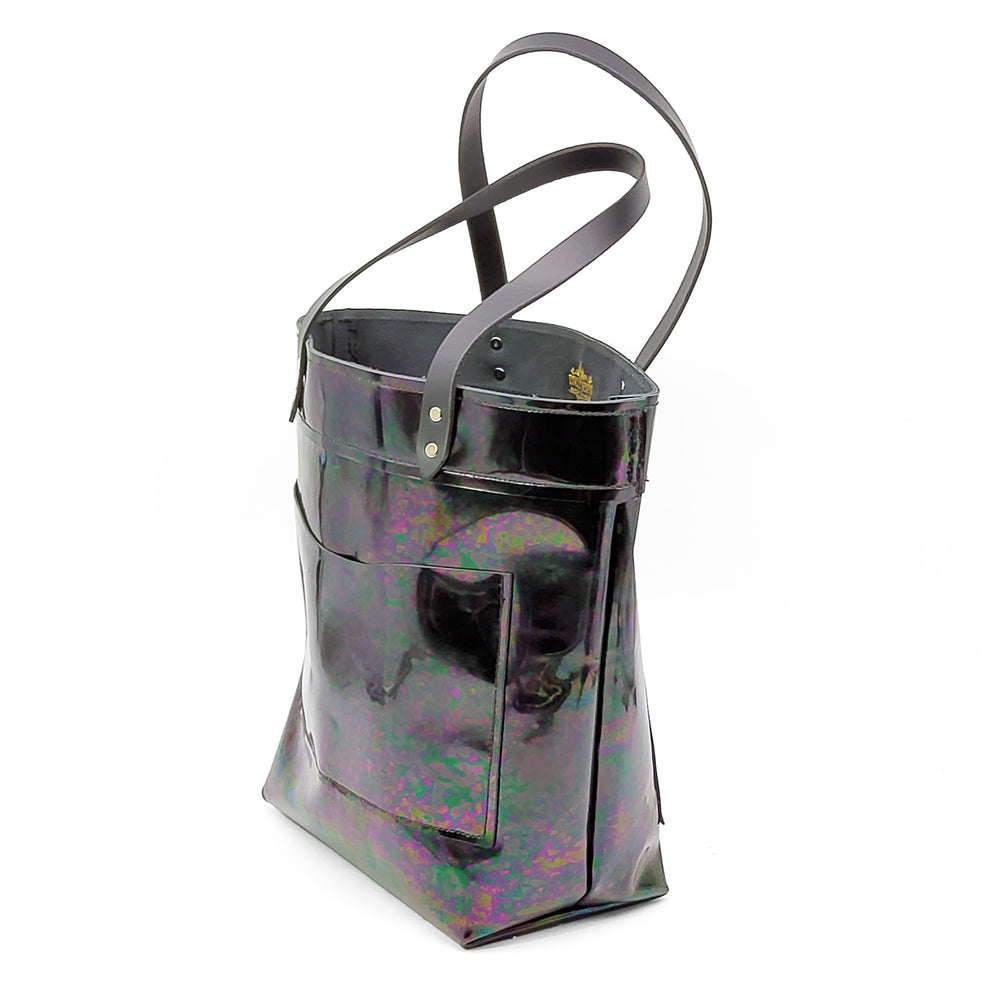 
            
                Load image into Gallery viewer, Large Irridecent Purple Tote Bag
            
        