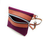 Purple and Pink Cross Body Purse