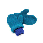 Felted Teal Mittens