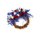 Small Vine Wreath With Globe Thistle