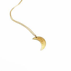 Brass Moon Necklace