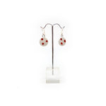 Red Polka Dots Ceramic Earrings