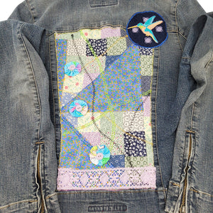 
            
                Load image into Gallery viewer, Medium Upcycled Quilt &amp;amp; Denim Jacket
            
        