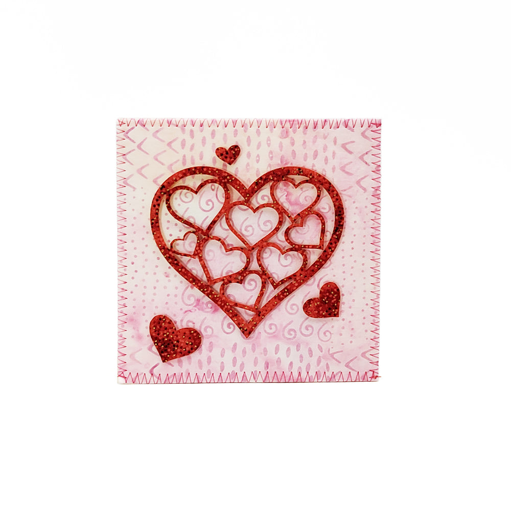 Heart of Hearts Fabric Card