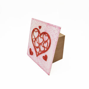 Heart of Hearts Fabric Card