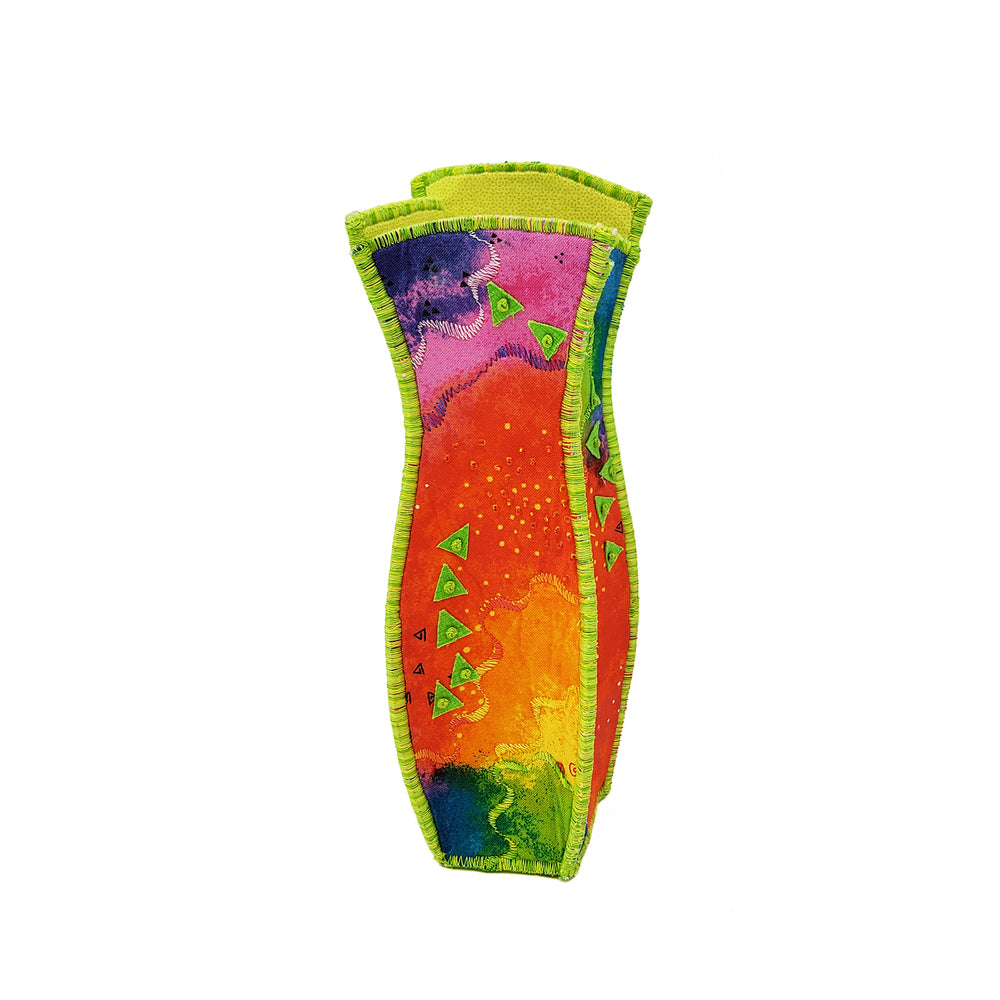 Rainbow Fabric Vase