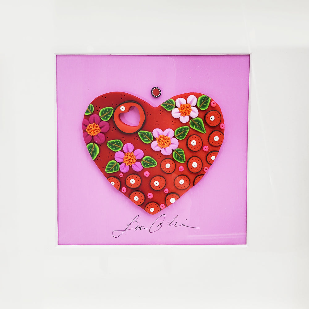 "A Heart of Flowers" Framed Wall Art