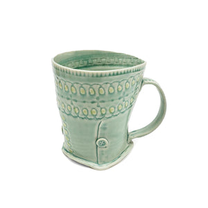 Green Lace Mug