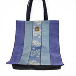 Purple and Blue Large Tote Bag