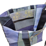 Purple and Blue Large Tote Bag