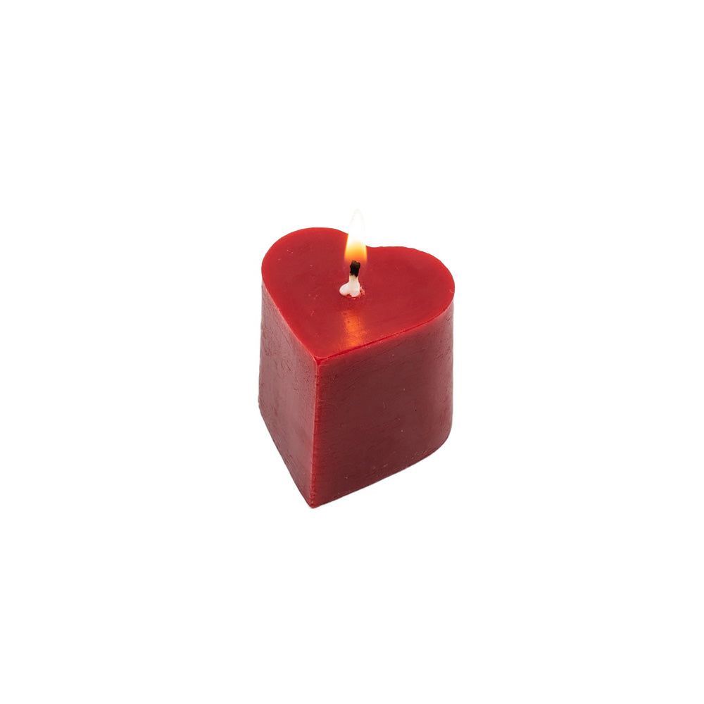 Small Red Heart Candle