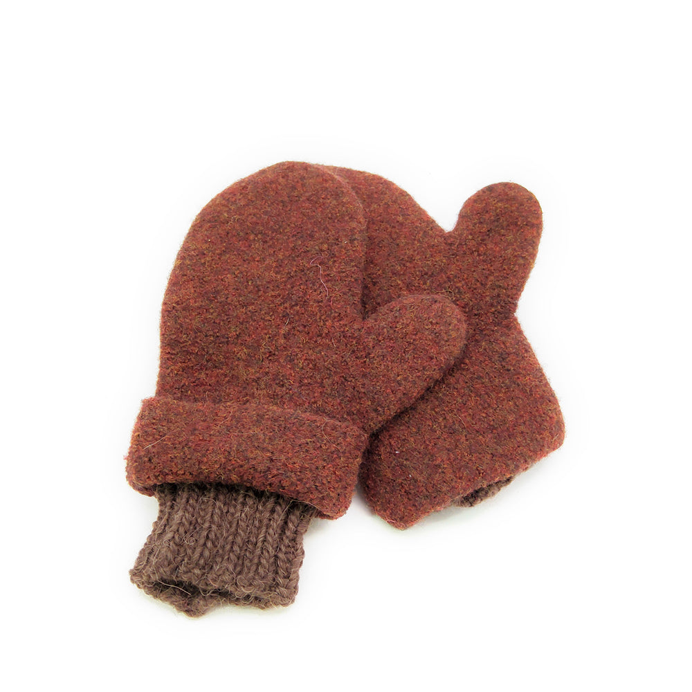 Felted Brown Mittens