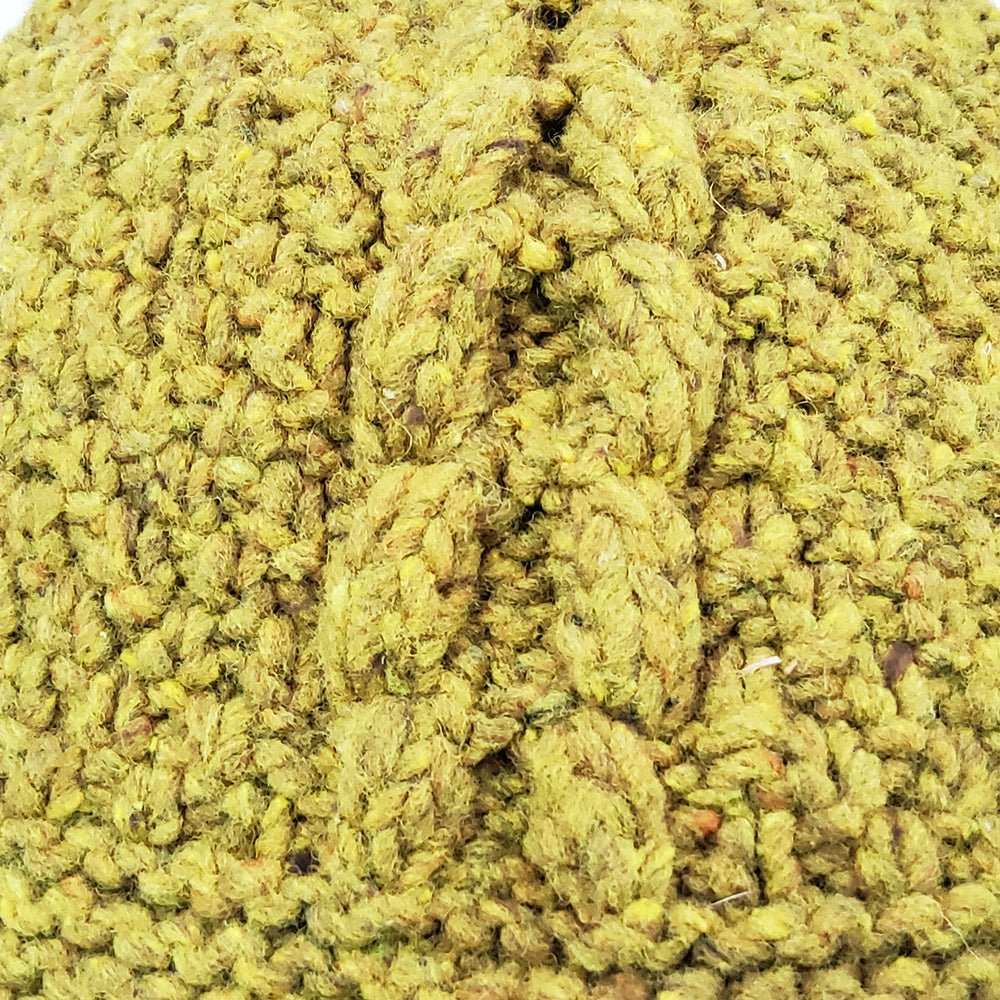 Chartreuse Cable Knit Hat