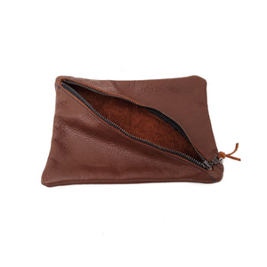
            
                Load image into Gallery viewer, Brown Cross Zipper Pouch
            
        